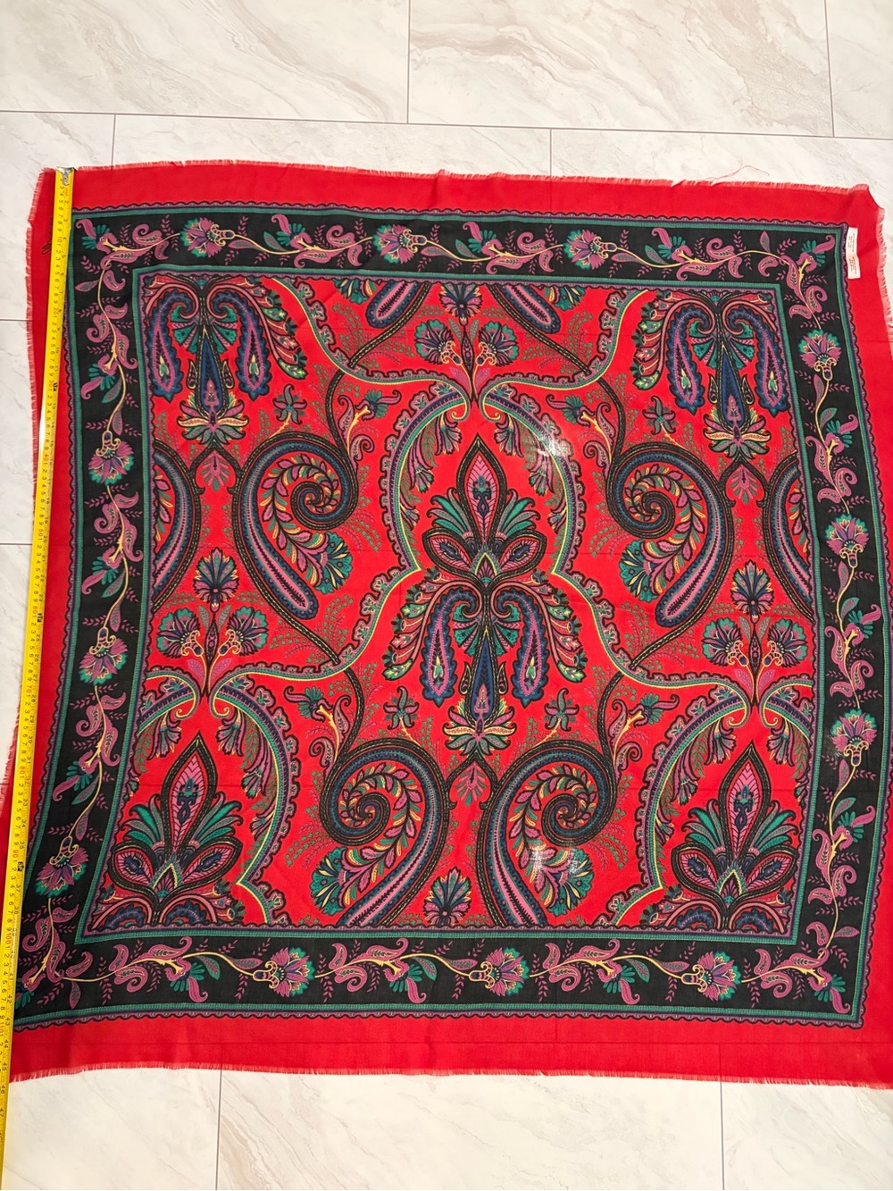Red Paisley Women's Fashion Scarf